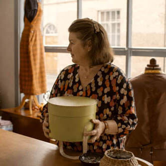 Hilary Pearce, City & Guilds qualified in fashion &amp; tailoring.