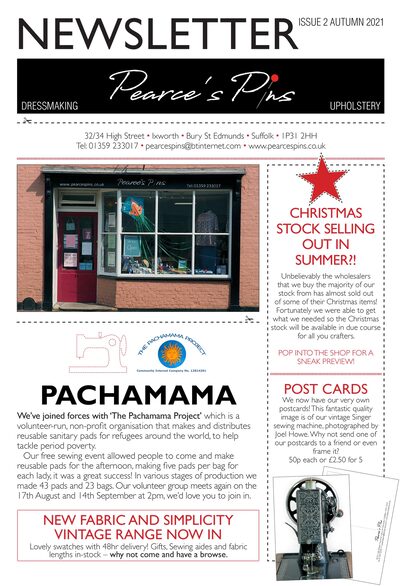 Newsletter issue 2 — Autumn 2021 front page