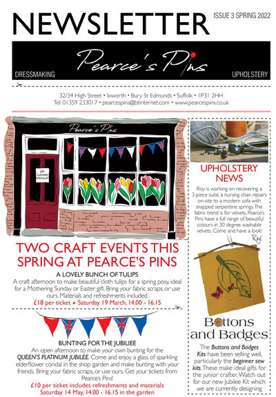 Newsletter issue 3 — Spring 2022 front page