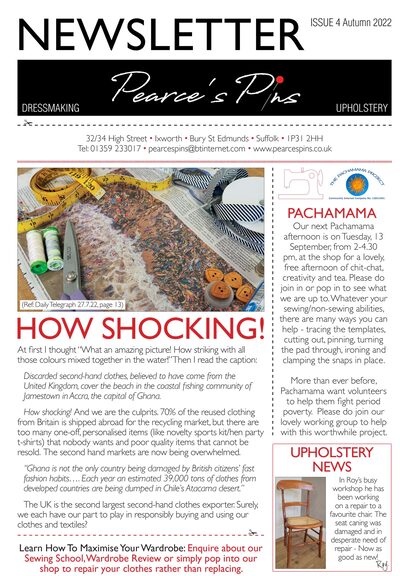 Newsletter issue 4 — Autumn 2022 front page